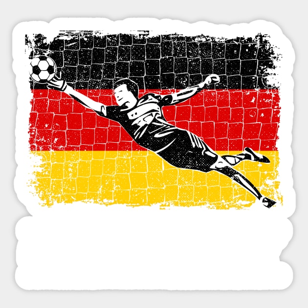 Germany Soccer Supporter Goalkeeper Shirt Sticker by zeno27